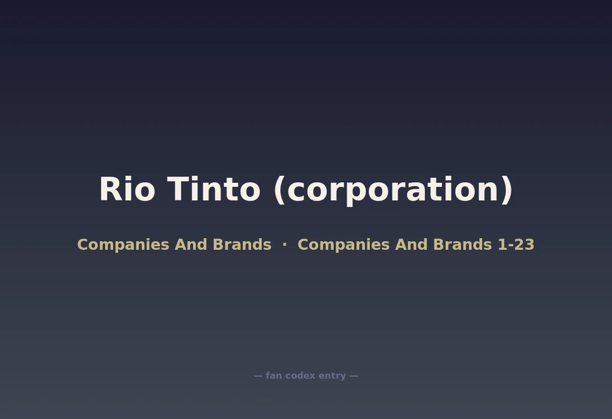 Rio Tinto (corporation)